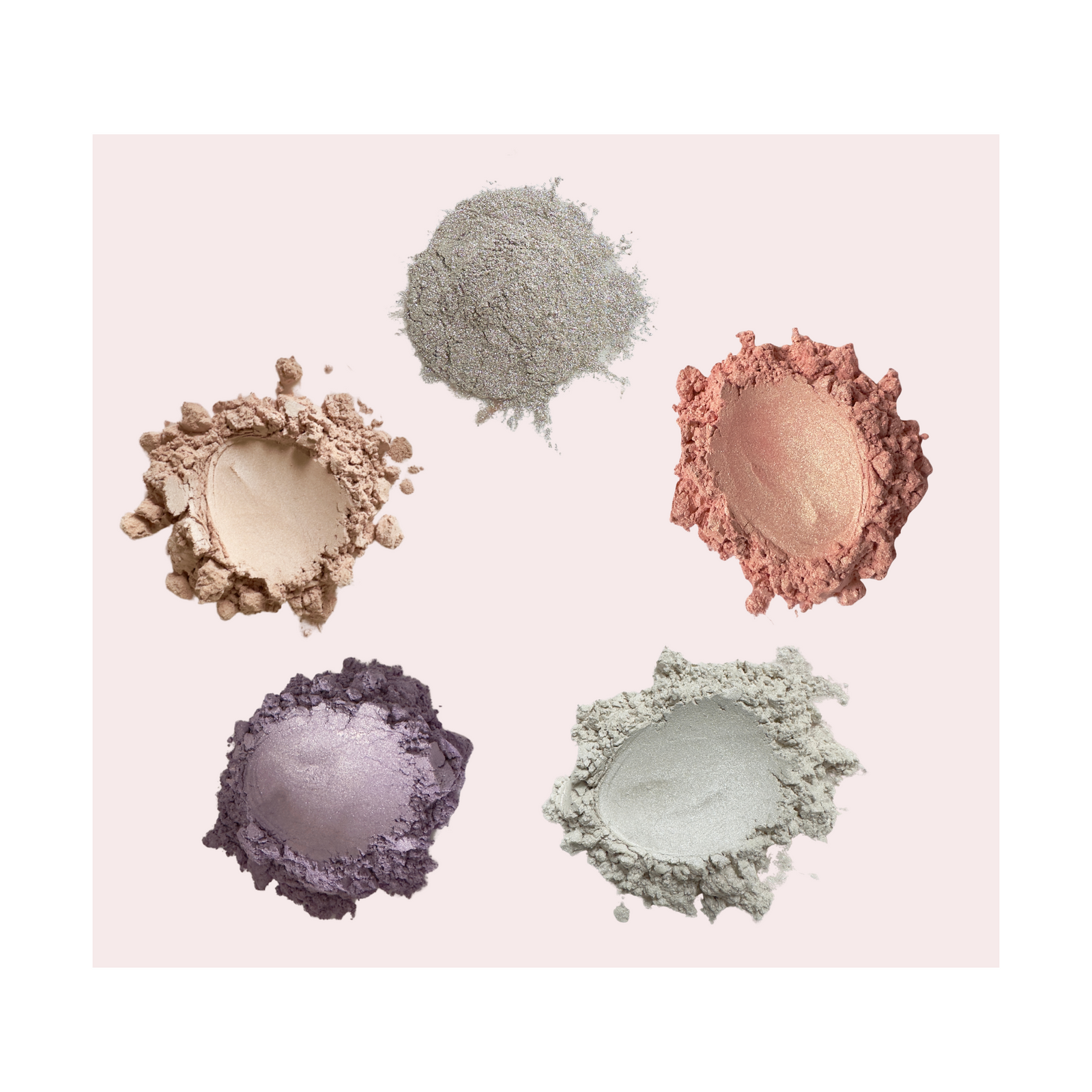 Mica Pigment Sample Set – A collection of vibrant, high-quality mica pigments for testing and creating stunning cosmetics.