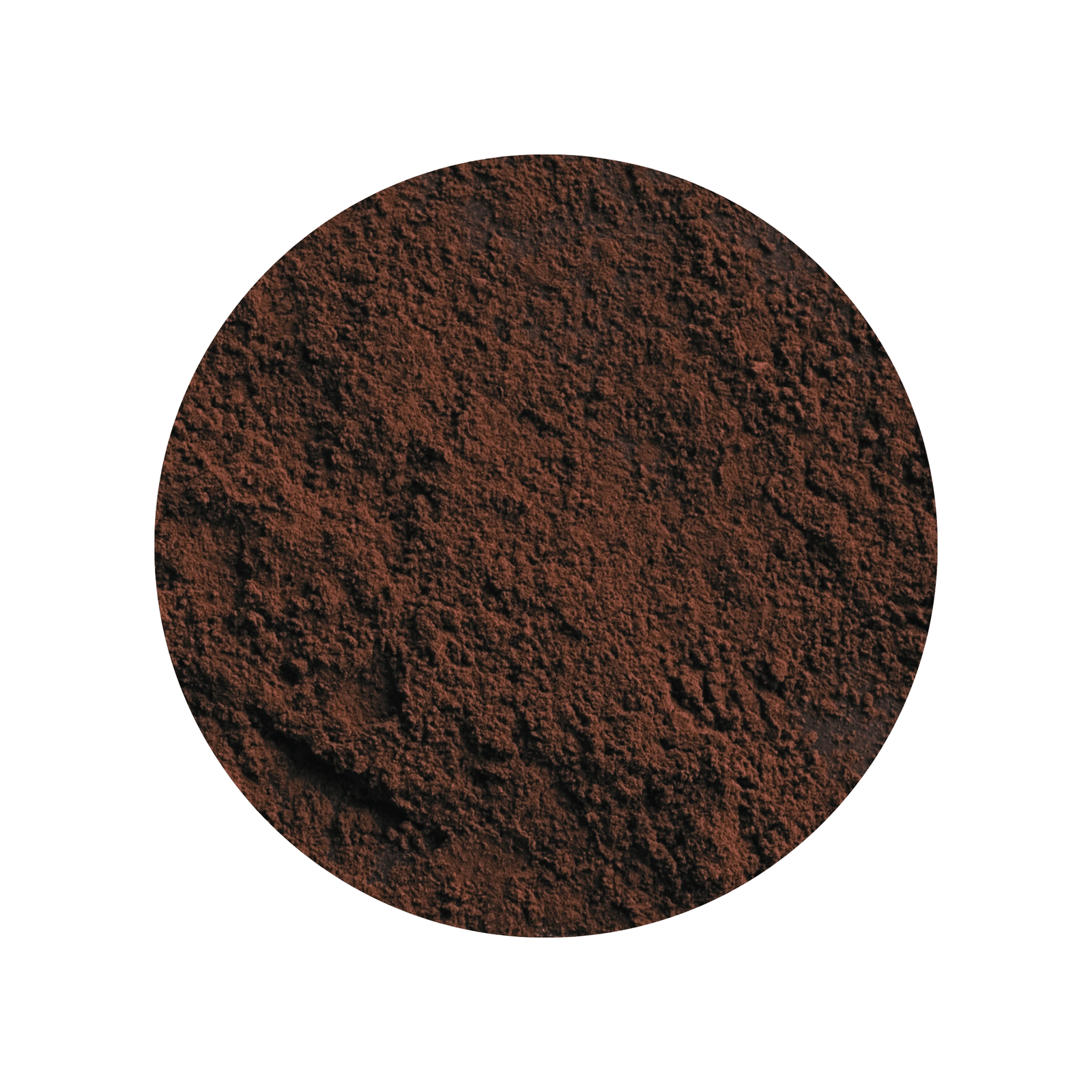 A premium dark brown pigment with extra fine particle size for cosmetics, crafts etc